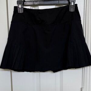 Elegant Black Pleated Skirt